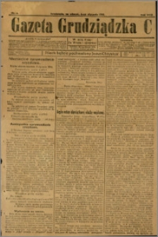 Gazeta Grudziądzka 1916.01.04. R.22 nr 1