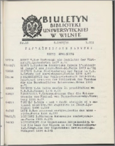 Biuletyn Biblioteki Uniwersyteckiej w Wilnie 1937/1938 nr 15