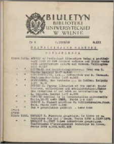 Biuletyn Biblioteki Uniwersyteckiej w Wilnie 1938/1939 nr 6