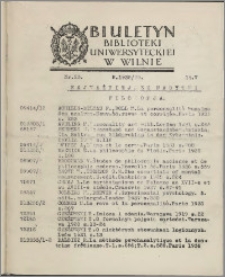 Biuletyn Biblioteki Uniwersyteckiej w Wilnie 1938/1939 nr 23