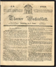 Thorner Wochenblatt 1849, No. 5