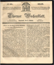 Thorner Wochenblatt 1849, No. 15