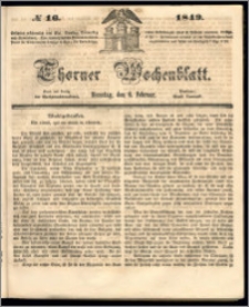 Thorner Wochenblatt 1849, No. 16