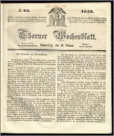 Thorner Wochenblatt 1849, No. 23 + Beilage
