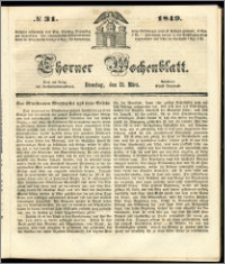 Thorner Wochenblatt 1849, No. 31