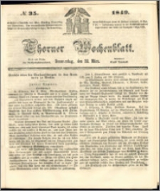 Thorner Wochenblatt 1849, No. 35