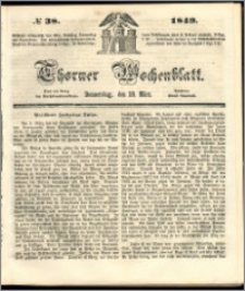 Thorner Wochenblatt 1849, No. 38