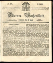 Thorner Wochenblatt 1849, No. 50 + Beilage