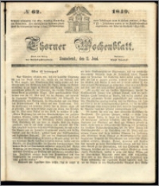 Thorner Wochenblatt 1849, No. 62 + Beilage