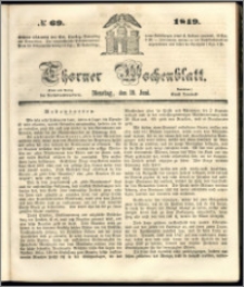 Thorner Wochenblatt 1849, No. 69 + Beilage
