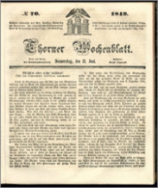 Thorner Wochenblatt 1849, No. 70 + Beilage