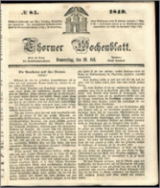 Thorner Wochenblatt 1849, No. 85