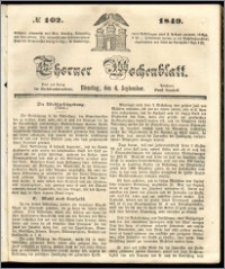 Thorner Wochenblatt 1849, No. 102