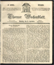 Thorner Wochenblatt 1849, No. 105