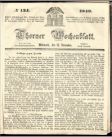 Thorner Wochenblatt 1849, No. 134 + Beilage