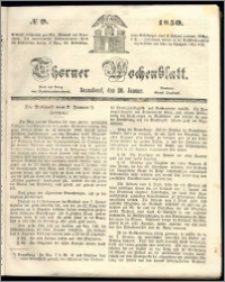 Thorner Wochenblatt 1850, No. 9 + Beilage