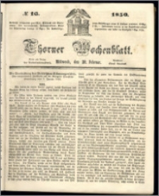 Thorner Wochenblatt 1850, No. 16