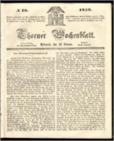 Thorner Wochenblatt 1850, No. 18