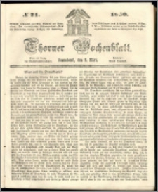 Thorner Wochenblatt 1850, No. 21 + Beilage