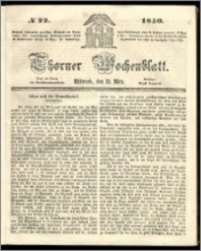 Thorner Wochenblatt 1850, No. 22 + Beilage
