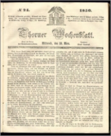 Thorner Wochenblatt 1850, No. 24 + Beilage