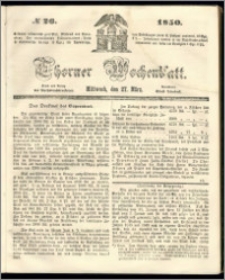 Thorner Wochenblatt 1850, No. 26 + Beilage