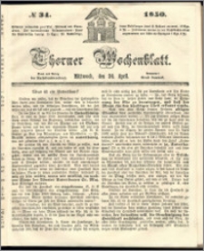 Thorner Wochenblatt 1850, No. 34
