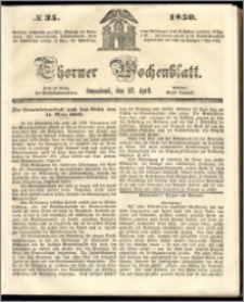 Thorner Wochenblatt 1850, No. 35