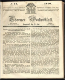 Thorner Wochenblatt 1850, No. 51
