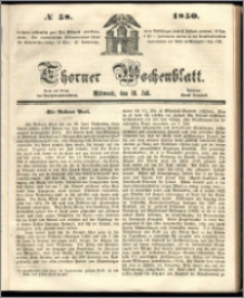 Thorner Wochenblatt 1850, No. 58