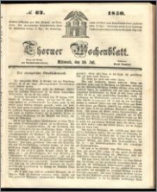 Thorner Wochenblatt 1850, No. 62