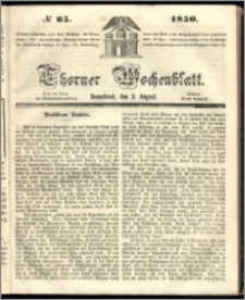 Thorner Wochenblatt 1850, No. 65