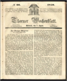 Thorner Wochenblatt 1850, No. 66 + Beilage