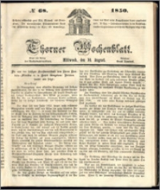 Thorner Wochenblatt 1850, No. 68
