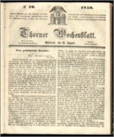 Thorner Wochenblatt 1850, No. 70 + Beilage