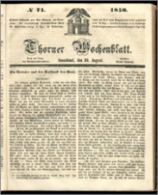 Thorner Wochenblatt 1850, No. 71 + Beilage