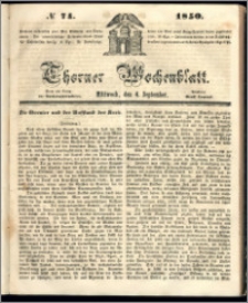 Thorner Wochenblatt 1850, No. 74