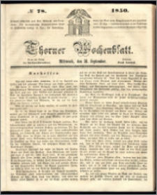 Thorner Wochenblatt 1850, No. 78