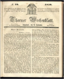 Thorner Wochenblatt 1850, No. 79 + Beilage