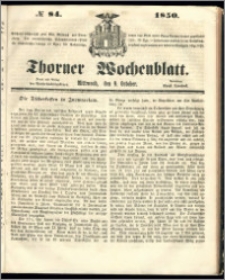 Thorner Wochenblatt 1850, No. 84
