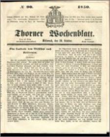 Thorner Wochenblatt 1850, No. 90 + Beilage
