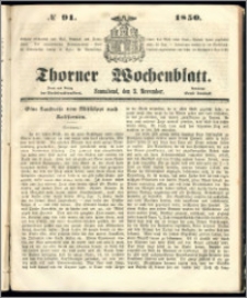 Thorner Wochenblatt 1850, No. 91