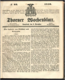 Thorner Wochenblatt 1850, No. 93 + Beilage