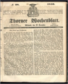 Thorner Wochenblatt 1850, No. 98