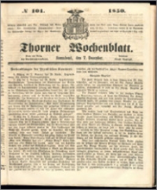 Thorner Wochenblatt 1850, No. 101