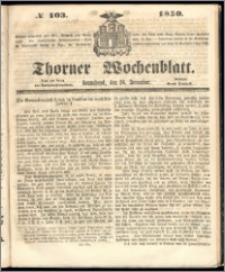 Thorner Wochenblatt 1850, No. 103 + Beilage