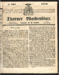 Thorner Wochenblatt 1850, No. 107
