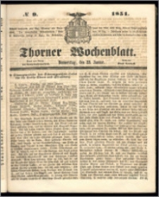 Thorner Wochenblatt 1851, No. 9