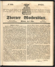 Thorner Wochenblatt 1851, No. 22