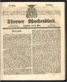 Thorner Wochenblatt 1851, No. 25